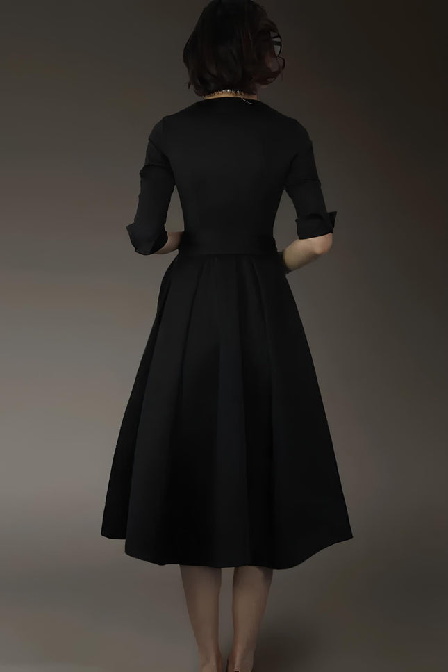 Robe noire annee 50 - Robe Addict
