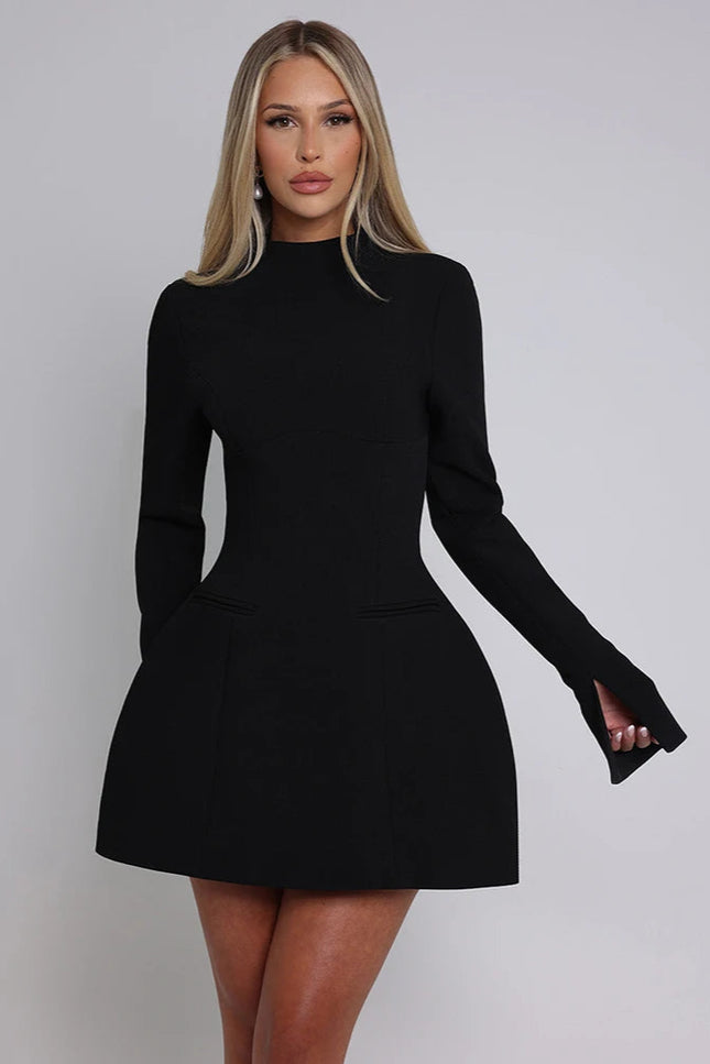 Robe noire patineuse - Robe Addict