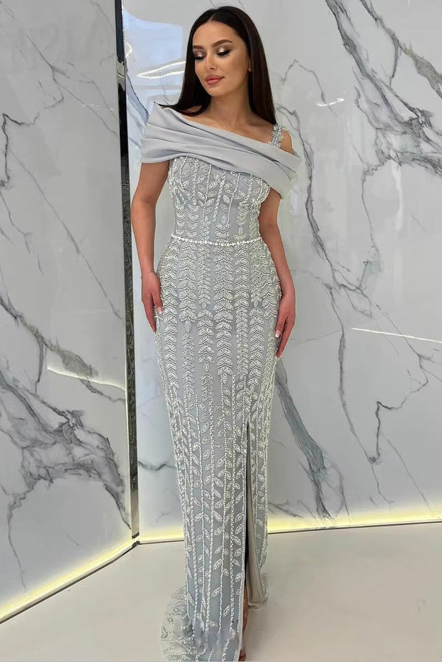 Robe paillette grise - Robe Addict
