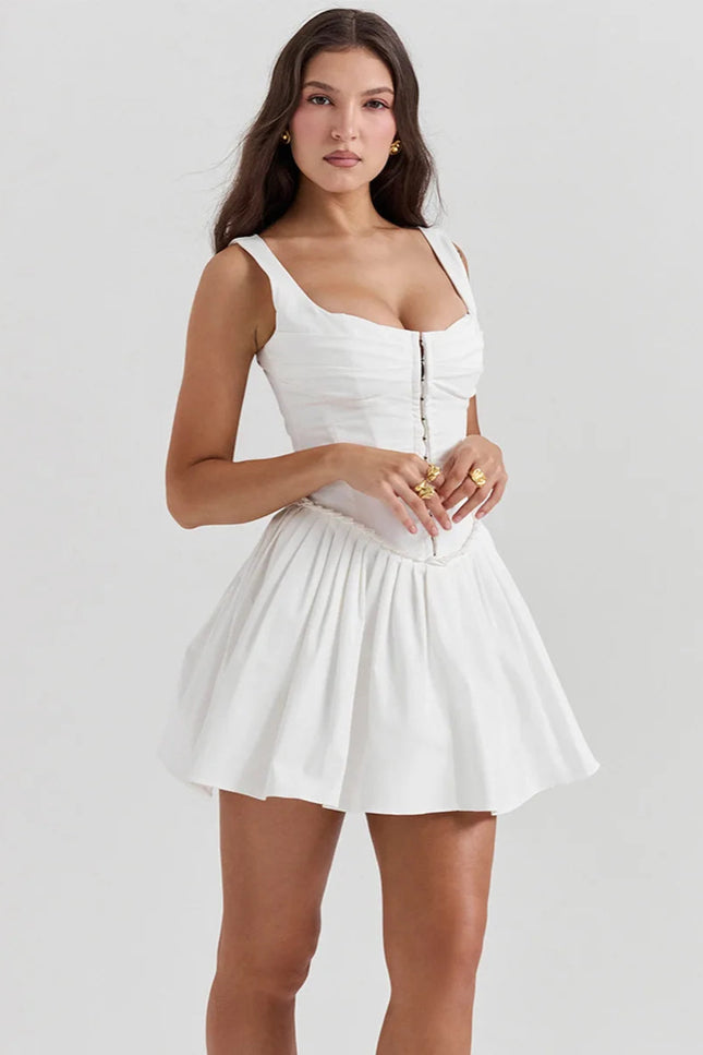 Robe patineuse blanche - Robe Addict