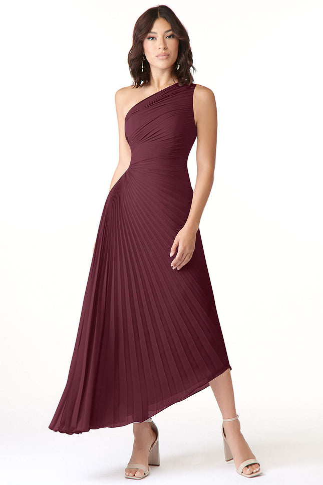 Robe plissée asymétrique - Robe Addict