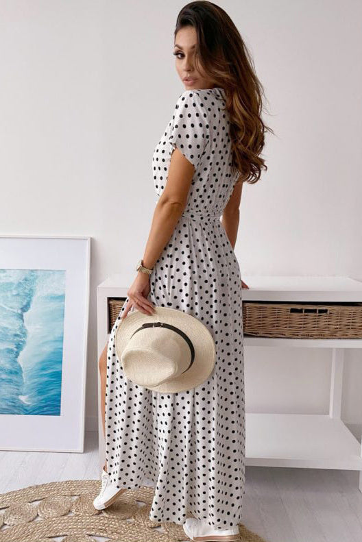 Robe pois noir et blanc - Robe Addict