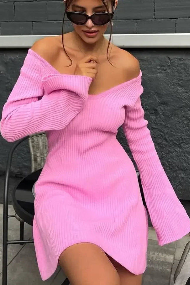 Robe pull col v - Robe Addict