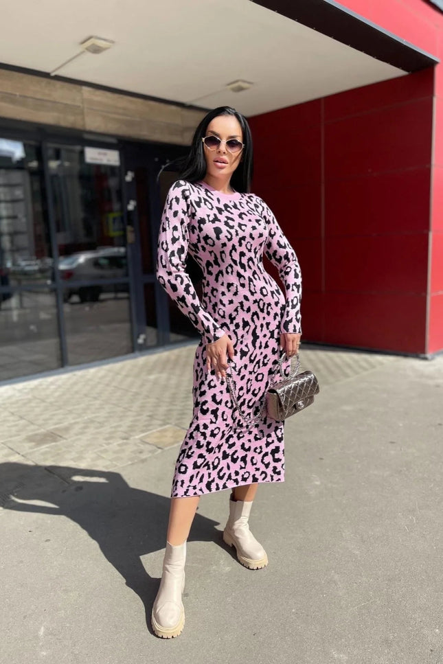 Robe pull leopard - Robe Addict