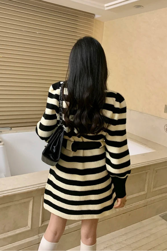 Robe pull rayure - Robe Addict