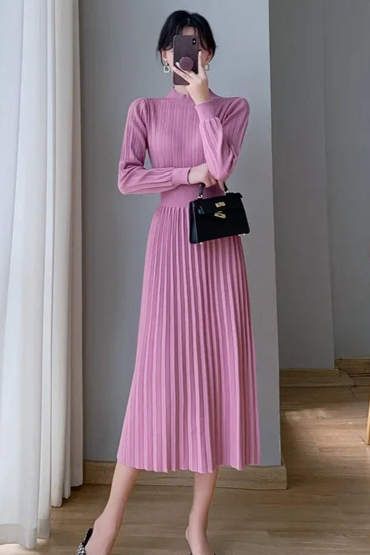 Robe pull plissée - Robe Addict