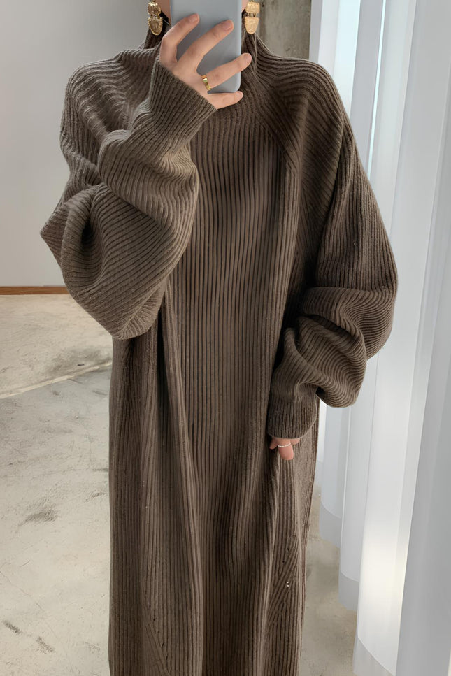 Robe pull taupe - Robe Addict