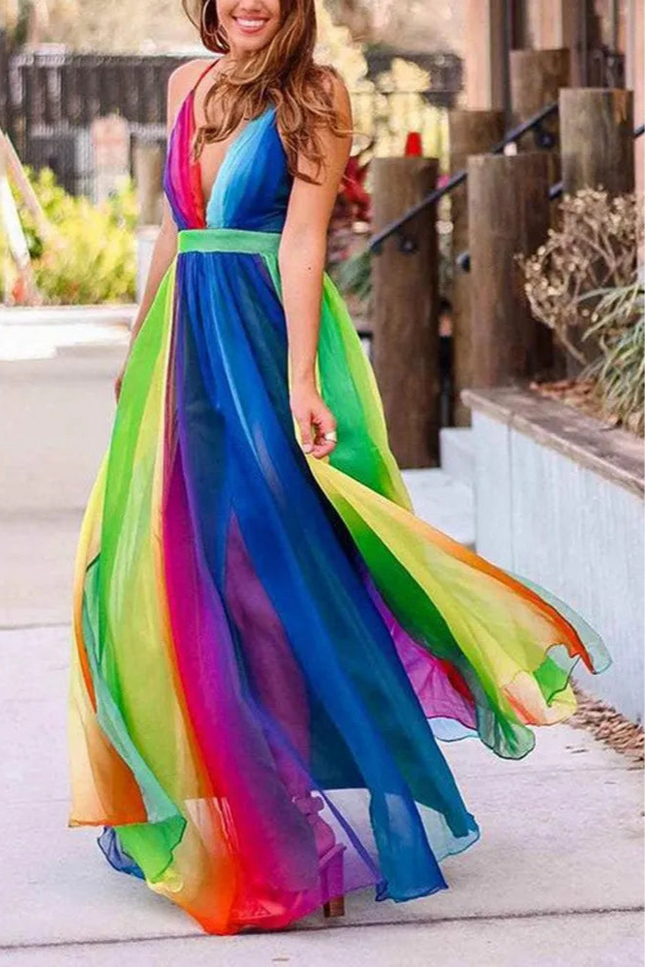 Robe arc en ciel - Robe Addict