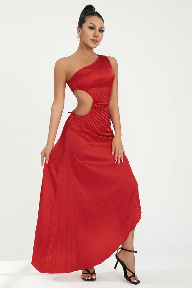 Robe plissée asymétrique - Robe Addict