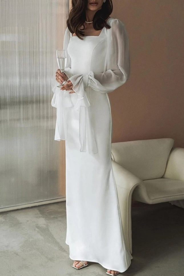 Robe blanche bouffante - Robe Addict