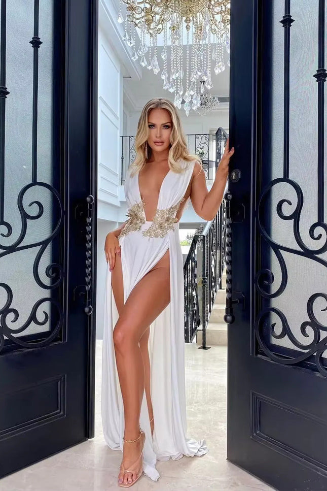 Robe blanche grecque - Robe Addict
