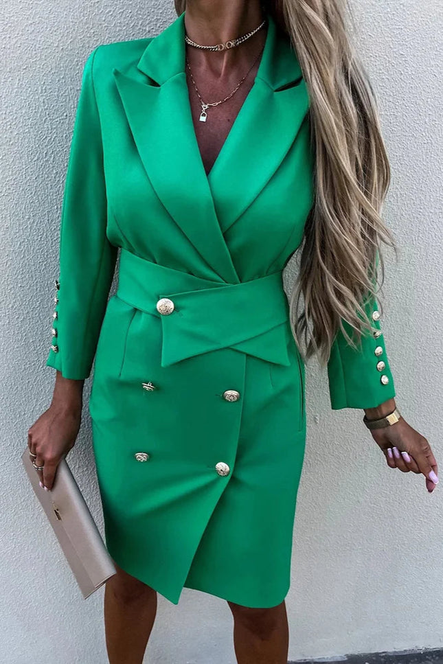 Robe blazer vert - Robe Addict