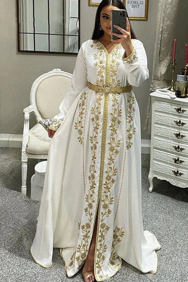 Robe caftan blanc - Robe Addict