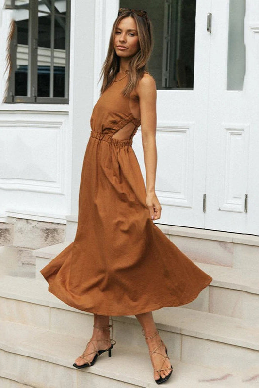 Robe champetre terracotta - Robe Addict