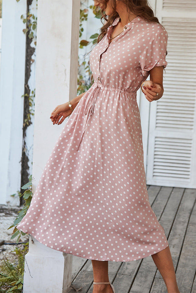 Robe chemise a pois - Robe Addict