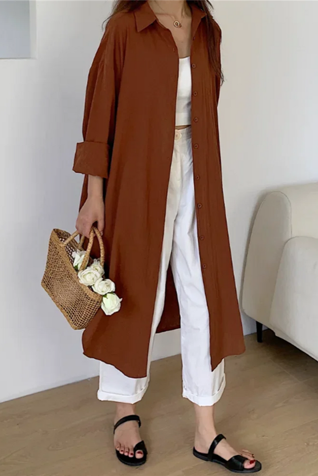 Robe chemise oversize - Robe Addict