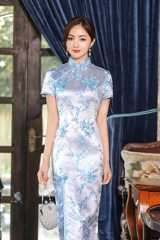Robe longue col mao - Robe Addict