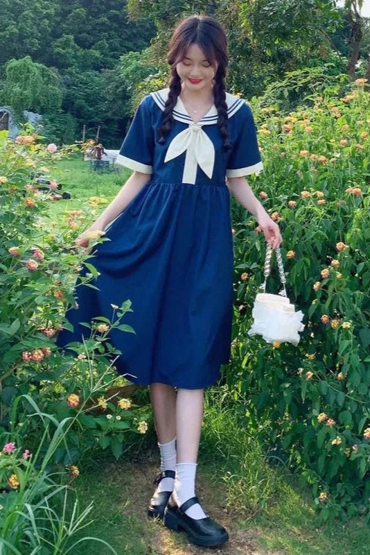 Robe col marin - Robe Addict