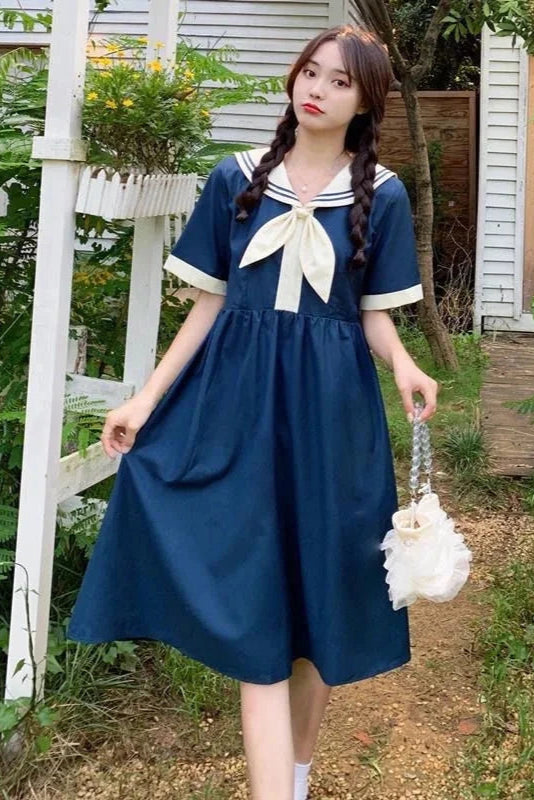 Robe col marin - Robe Addict