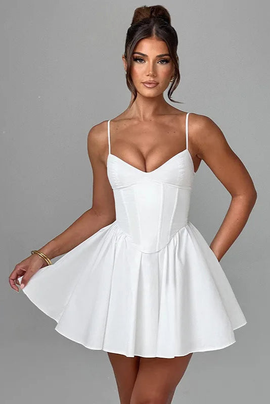 Robe corset blanc - Robe Addict