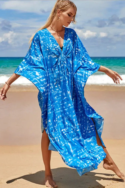 Robe de plage bleu - Robe Addict