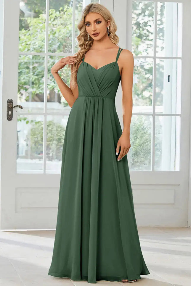 Robe demoiselle d'honneur eucalyptus - Robe Addict