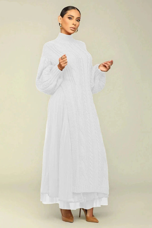 Robe en laine torsadée - Robe Addict