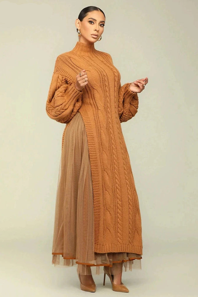 Robe en laine torsadée - Robe Addict