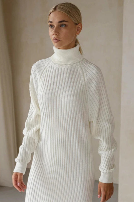 Robe en maille col roulé - Robe Addict