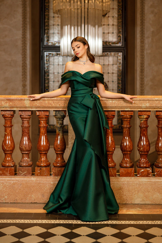 Robe en soie verte - Robe Addict