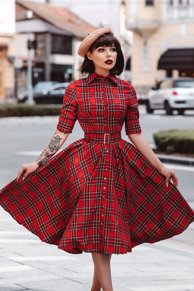 Robe en tartan - Robe Addict