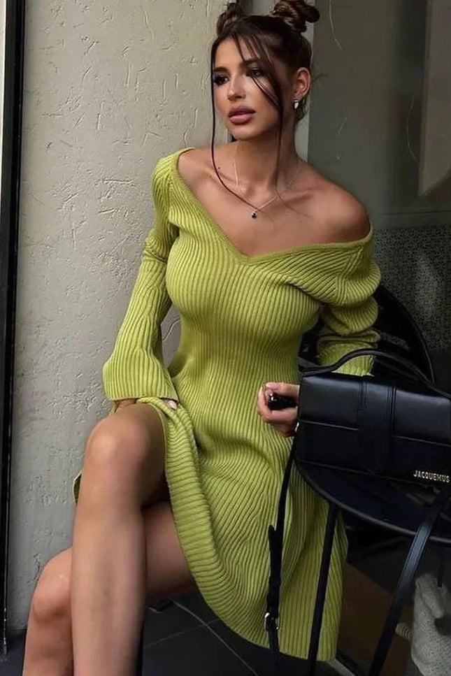 Robe pull col v - Robe Addict