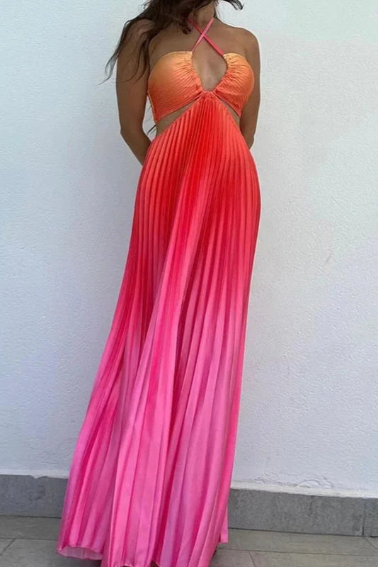 Robe fushia et orange - Robe Addict