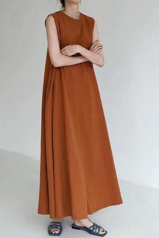 Robe gaze de coton terracotta - Robe Addict