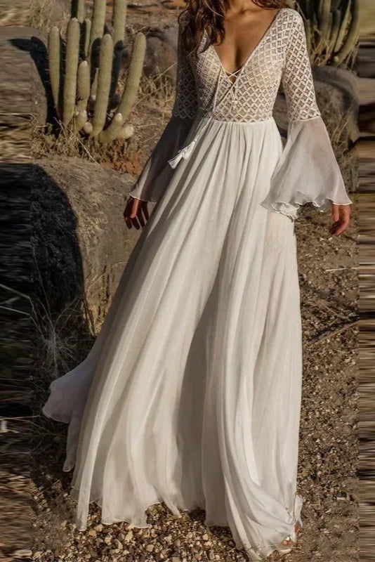 Robe hippie blanche - Robe Addict