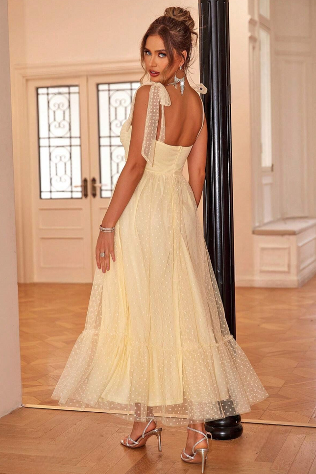Robe invitée mariage jaune - Robe Addict