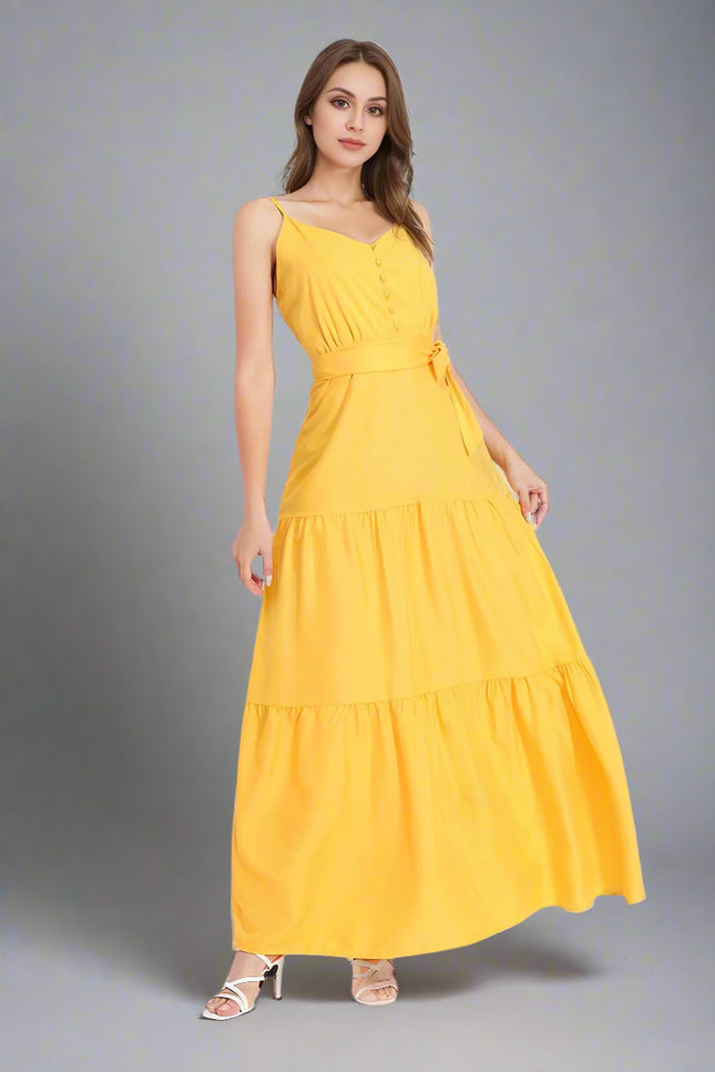 Robe jaune moutarde - Robe Addict