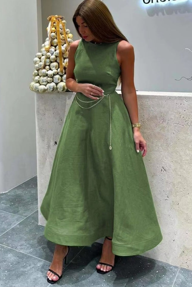 Robe kaki longue - Robe Addict