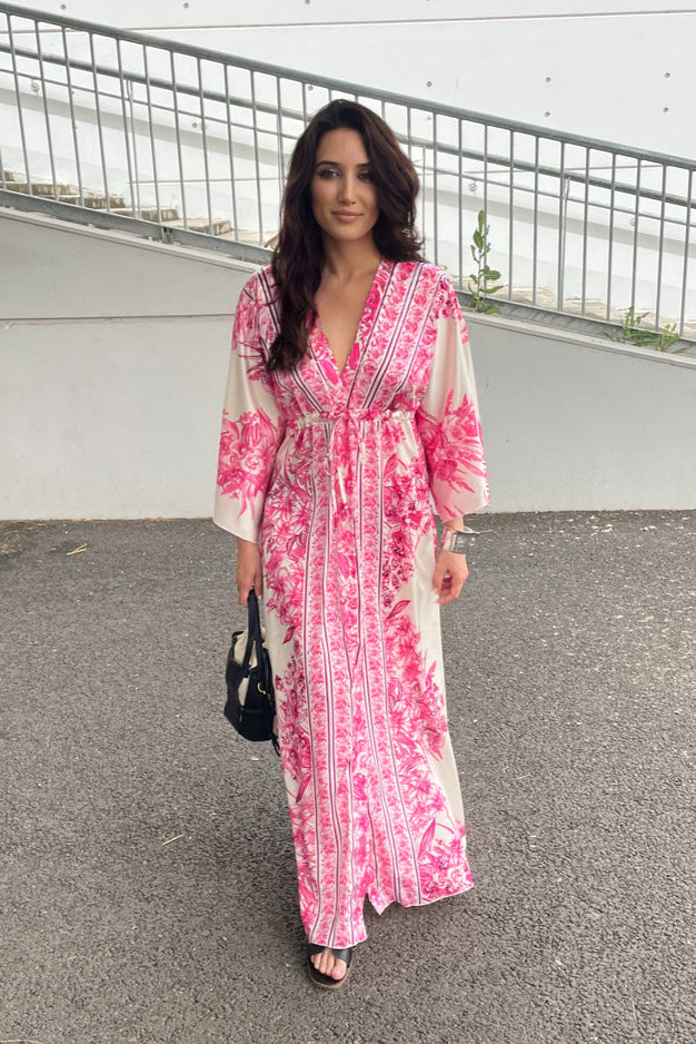 Robe kimono rose - Robe Addict