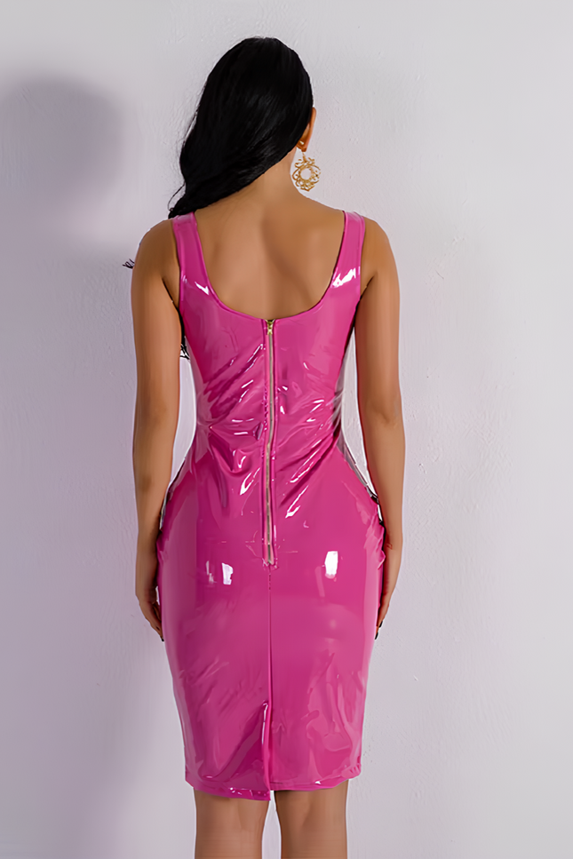 Robe latex rose - Robe Addict