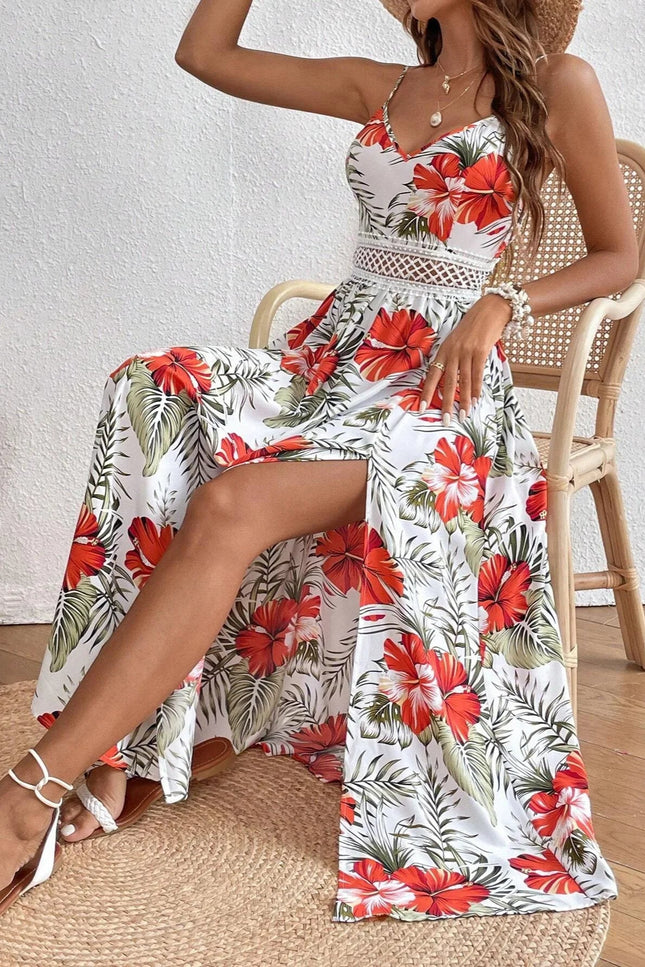 Robe longue fleurie bohème - Robe Addict