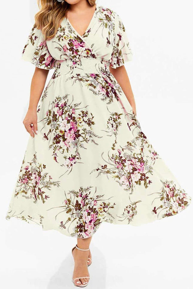 Robe longue champetre grande taille - Robe Addict