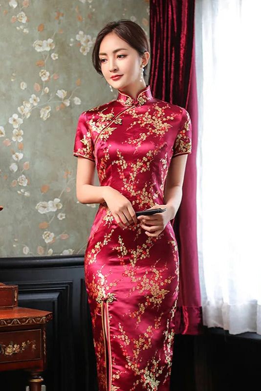 Robe longue col mao - Robe Addict