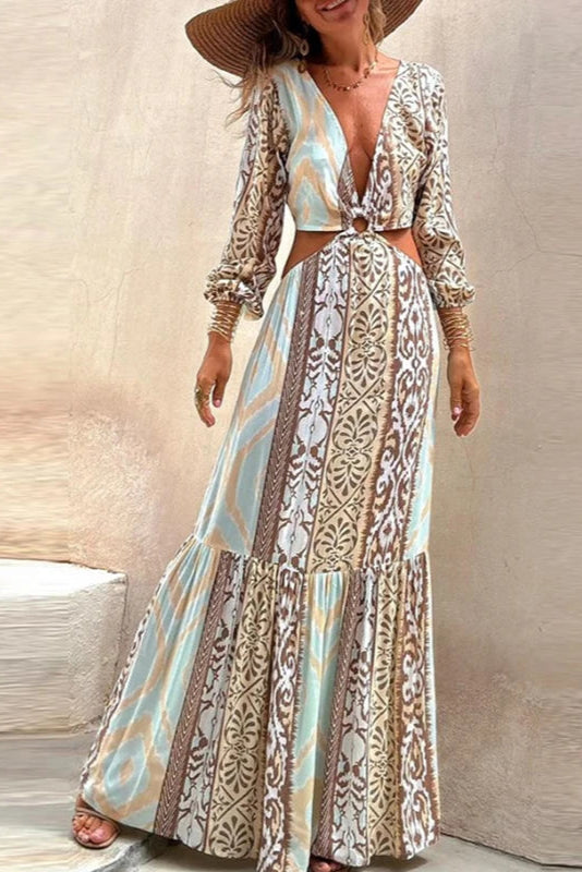 Robe longue ethnique bohème - Robe Addict