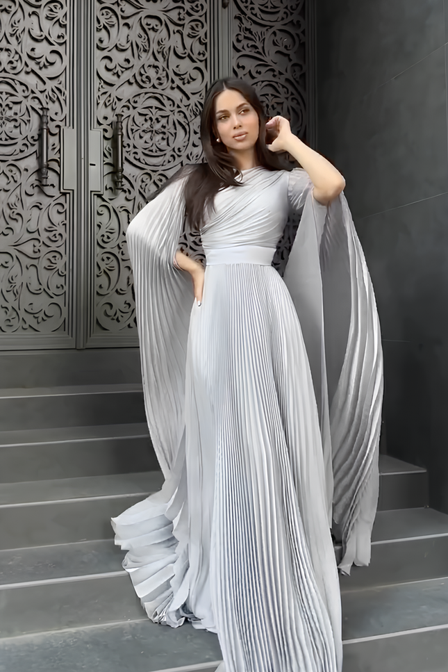 Robe longue gris - Robe Addict