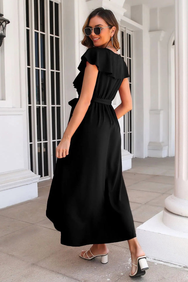 Robe noire chic longue - Robe Addict