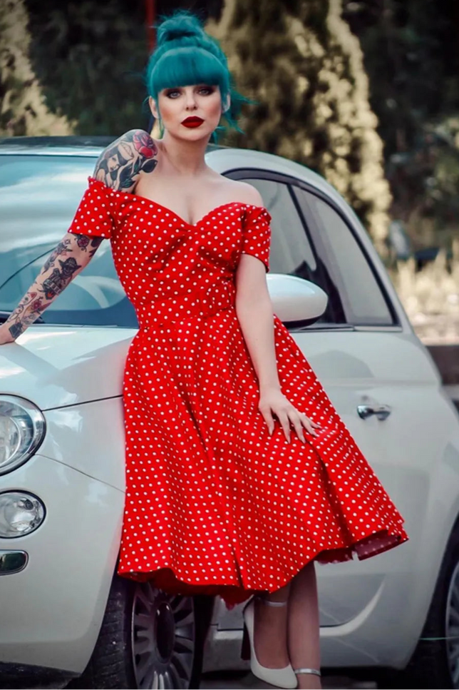 Robe pin up rouge - Robe Addict
