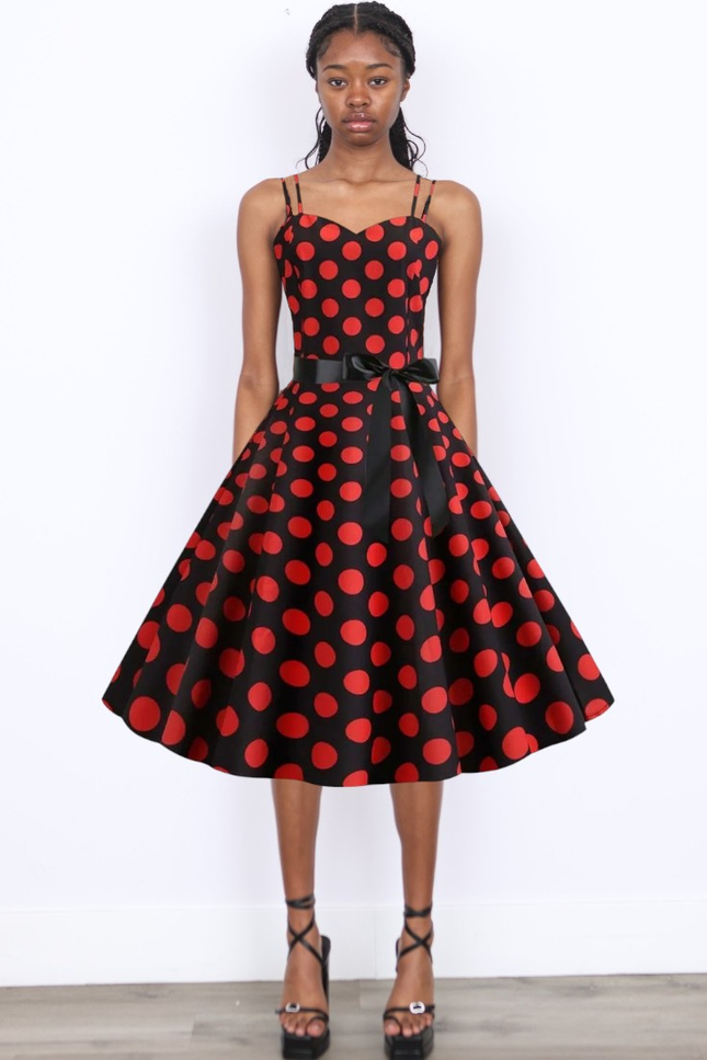 Robes à pois année 50 - Robe Addict