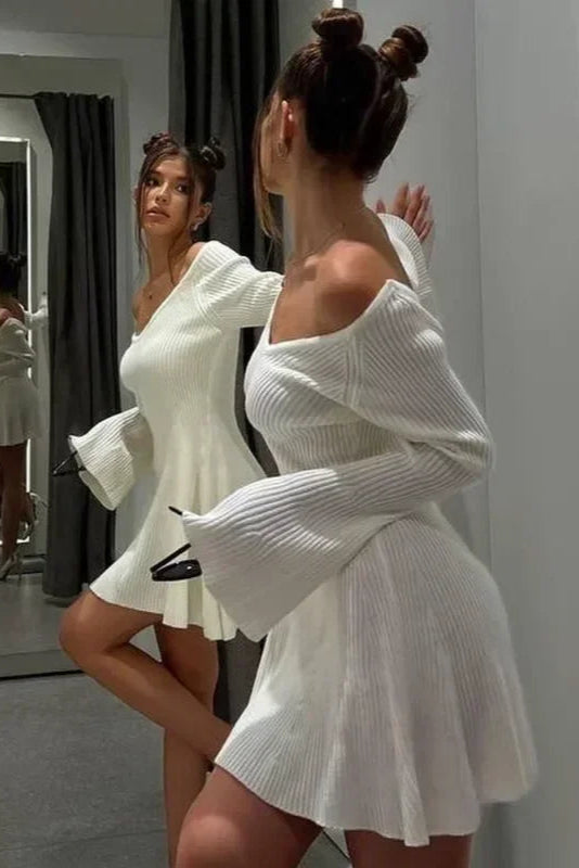 Robe pull col v - Robe Addict