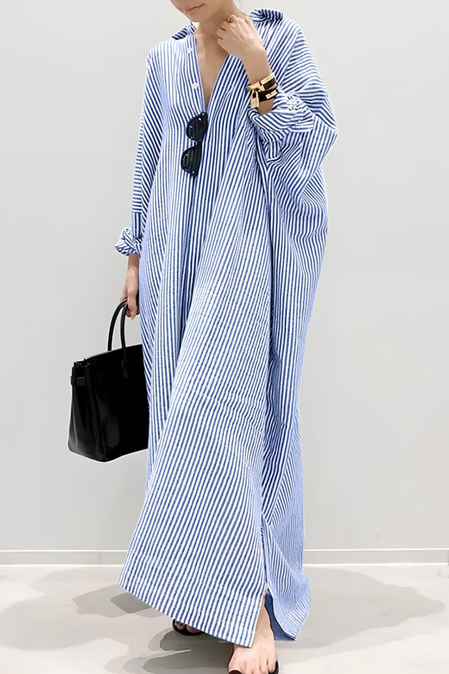 Robe rayure bleu - Robe Addict
